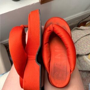 Ganni Red Sandals